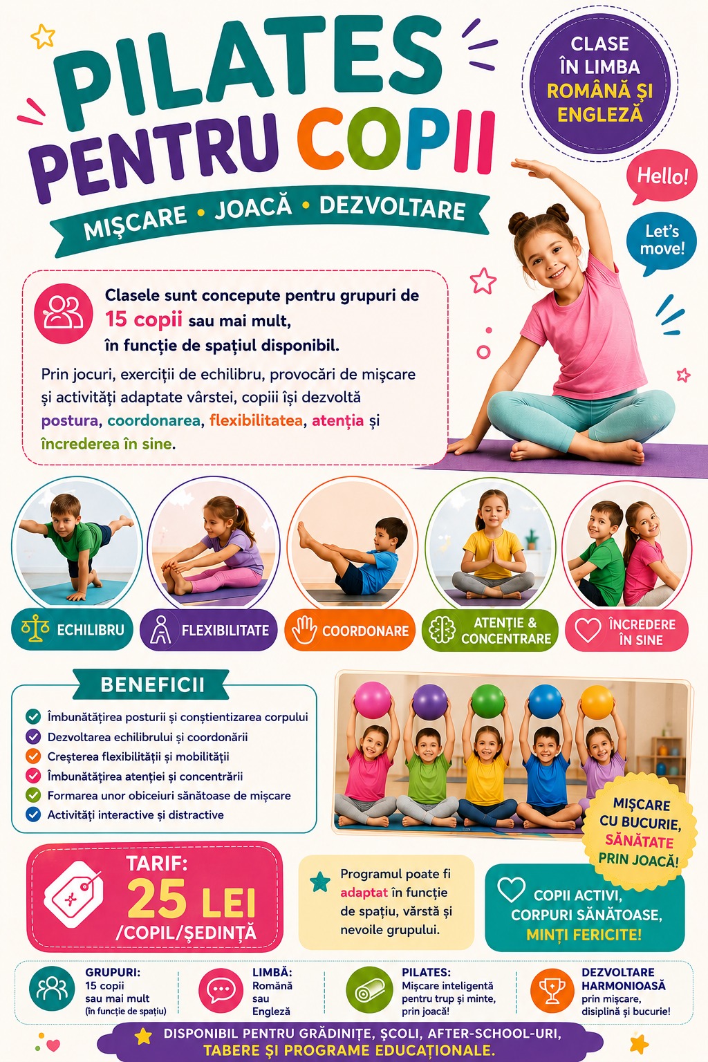 Pilates pentru copii